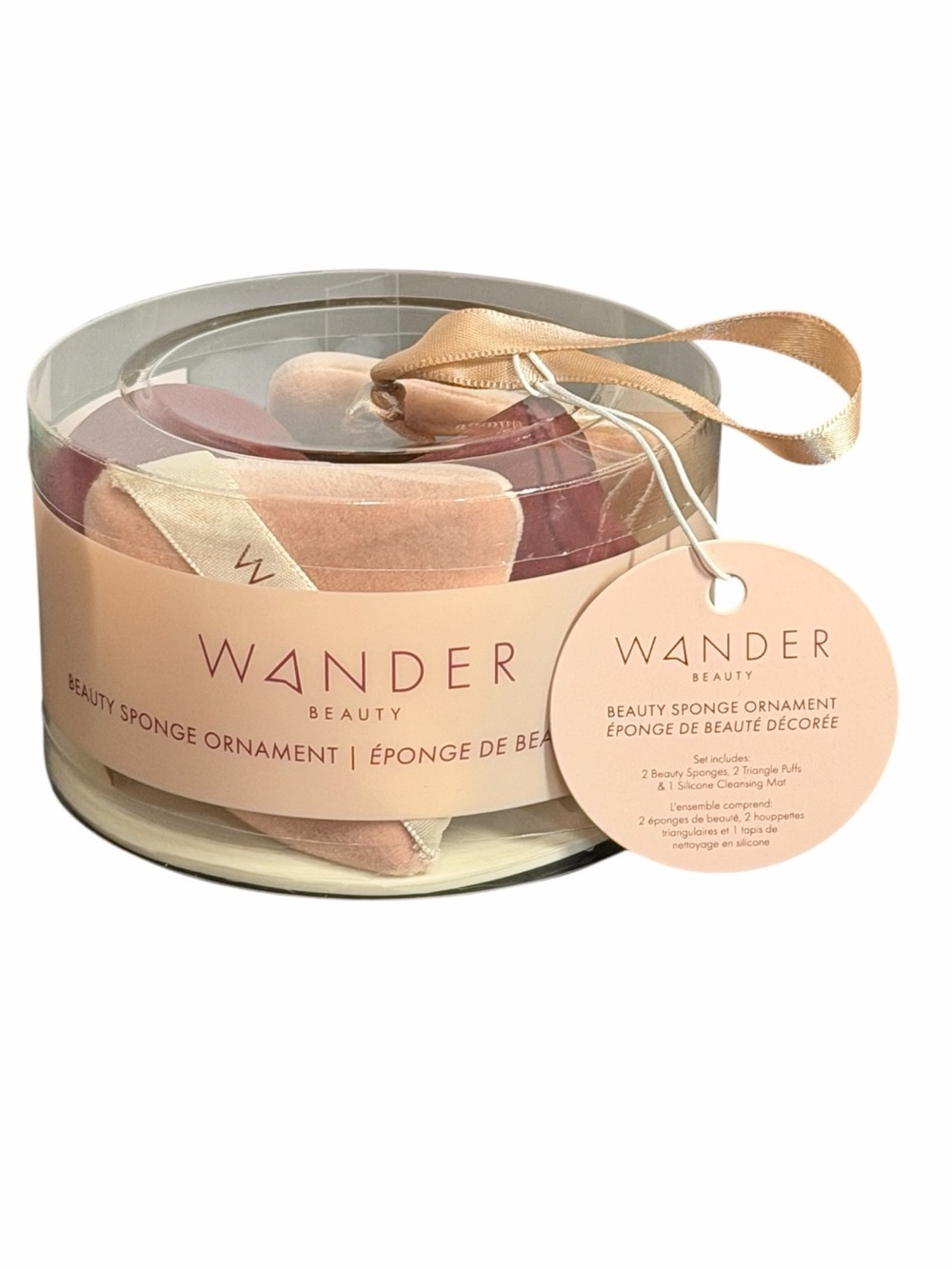 WANDER BEAUTY GOOD TO GO BEAUTY SPONGE ORNAMENT 6 PIECE MAKEUP SET